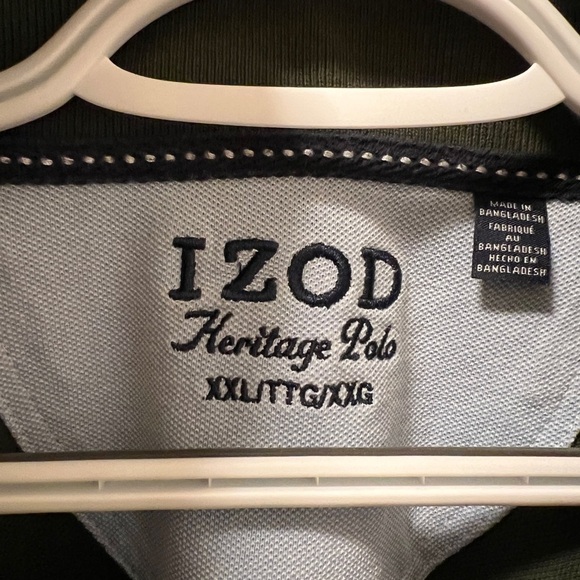 Izod Men's Green Polo Shirt - Picture 3 of 3